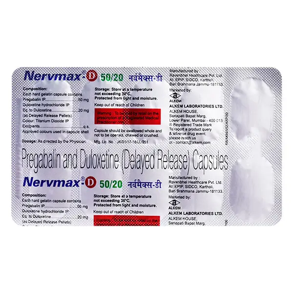 Nervmax-D 50/20 Capsule DR